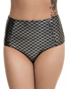 Hot Topic Silver Mermaid Swim Bikini Bottoms